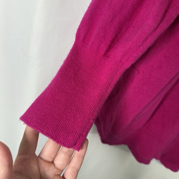 J. Crew Sweater Women's Large Pink Merino Wool Blend Long Sleeve Pullover - Picture 12 of 16